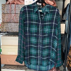 Equipment plaid top